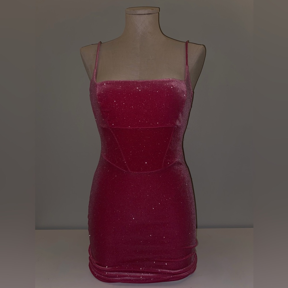 Pink Glittery Windsor Dress